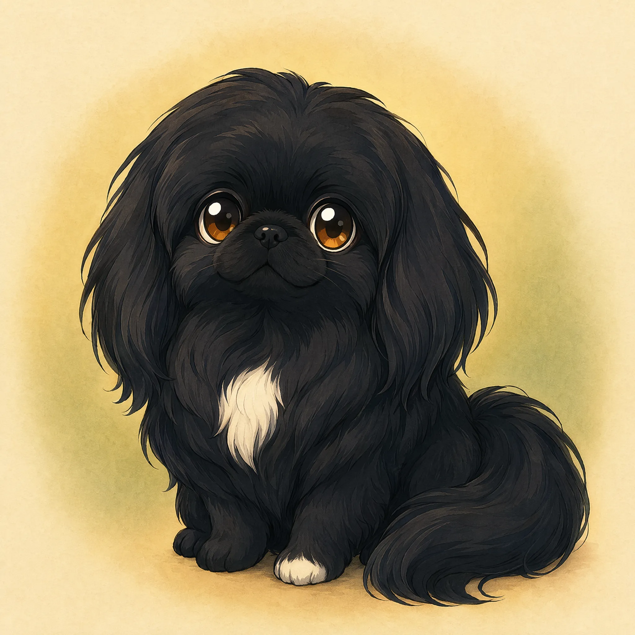 Muffin, the DogDogHK Pekingese mascot, looking hopeful about the new rules