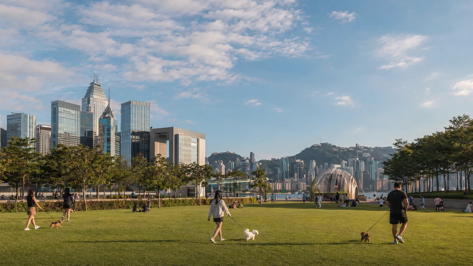 Wan Chai harbourfront near the Hong Kong Convention and Exhibition Centre
